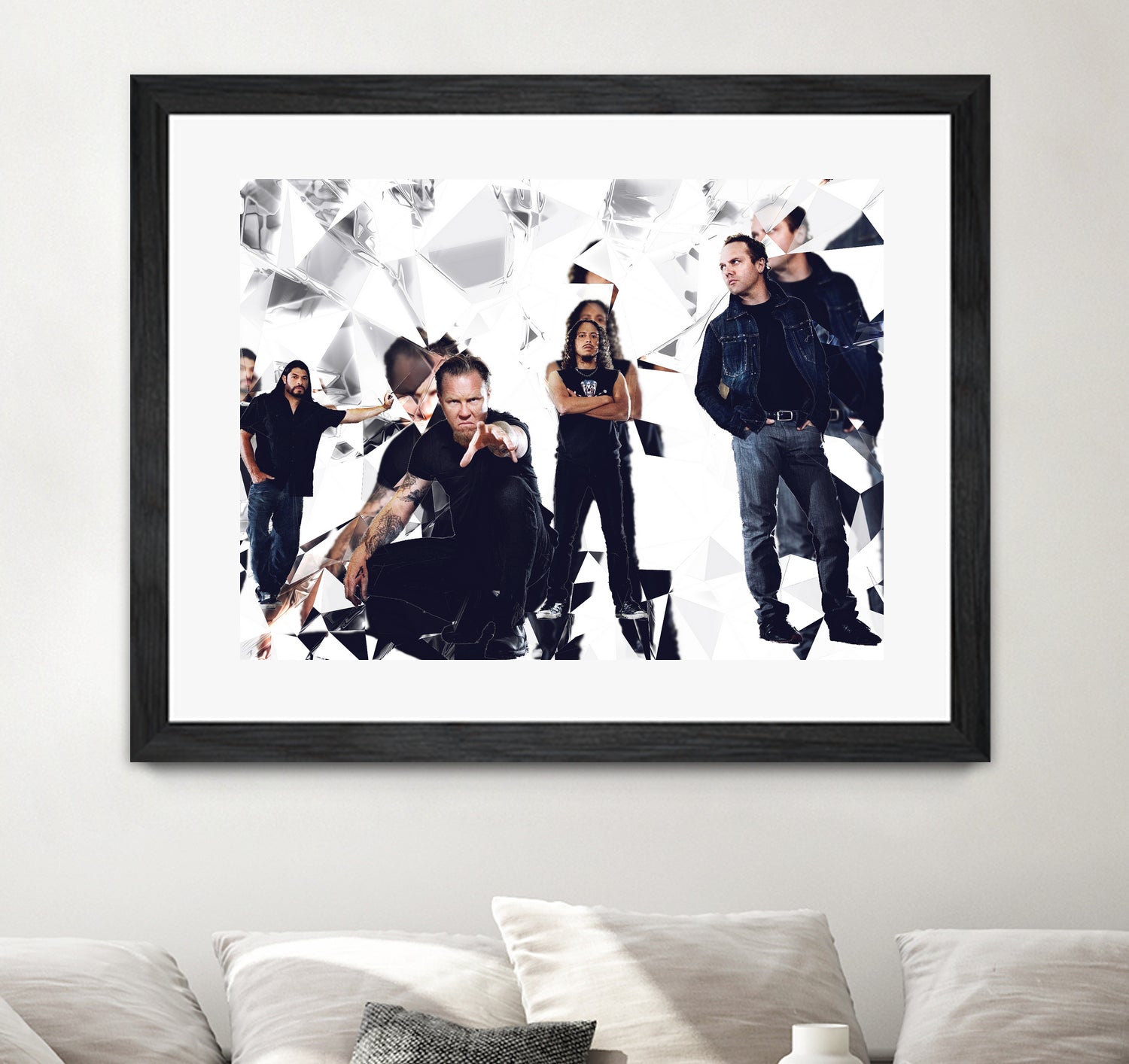 metallica glass art by sleep mountain on GIANT ART - white digital painting