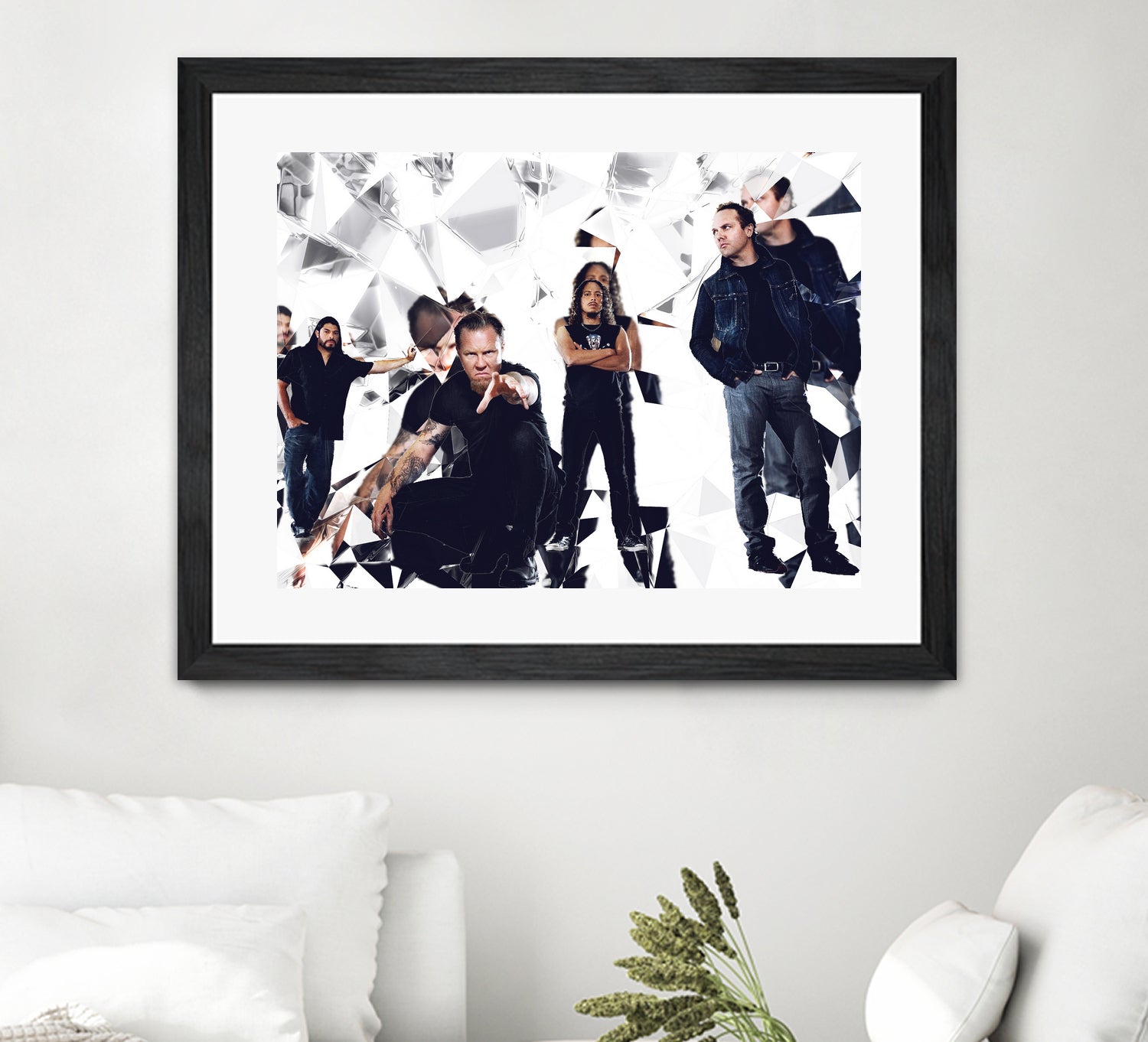 metallica glass art by sleep mountain on GIANT ART - white digital painting