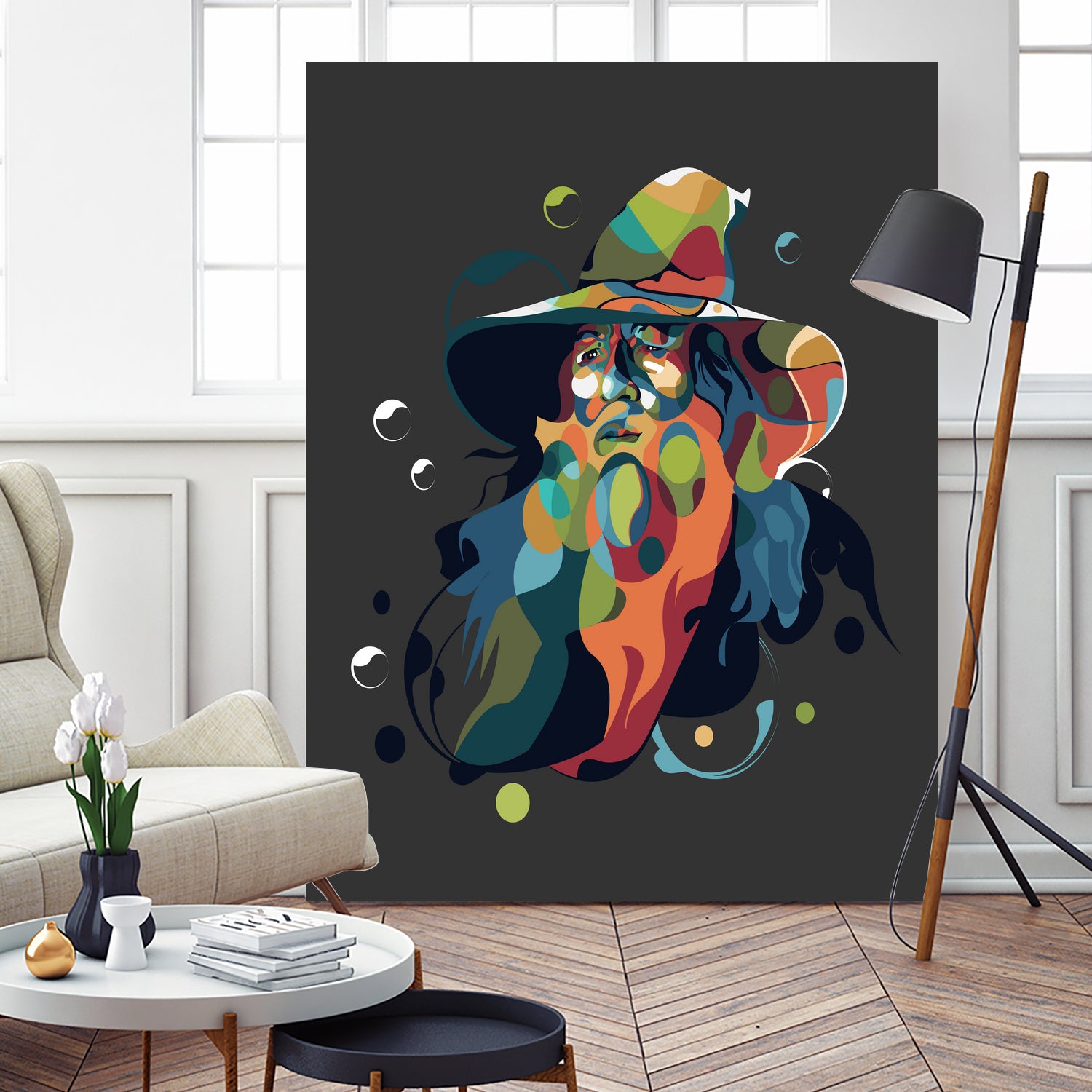 Gandalf pop art by arsyad - on GIANT ART - orange character design