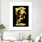 golden sonic by erjas saga on GIANT ART - black digital painting