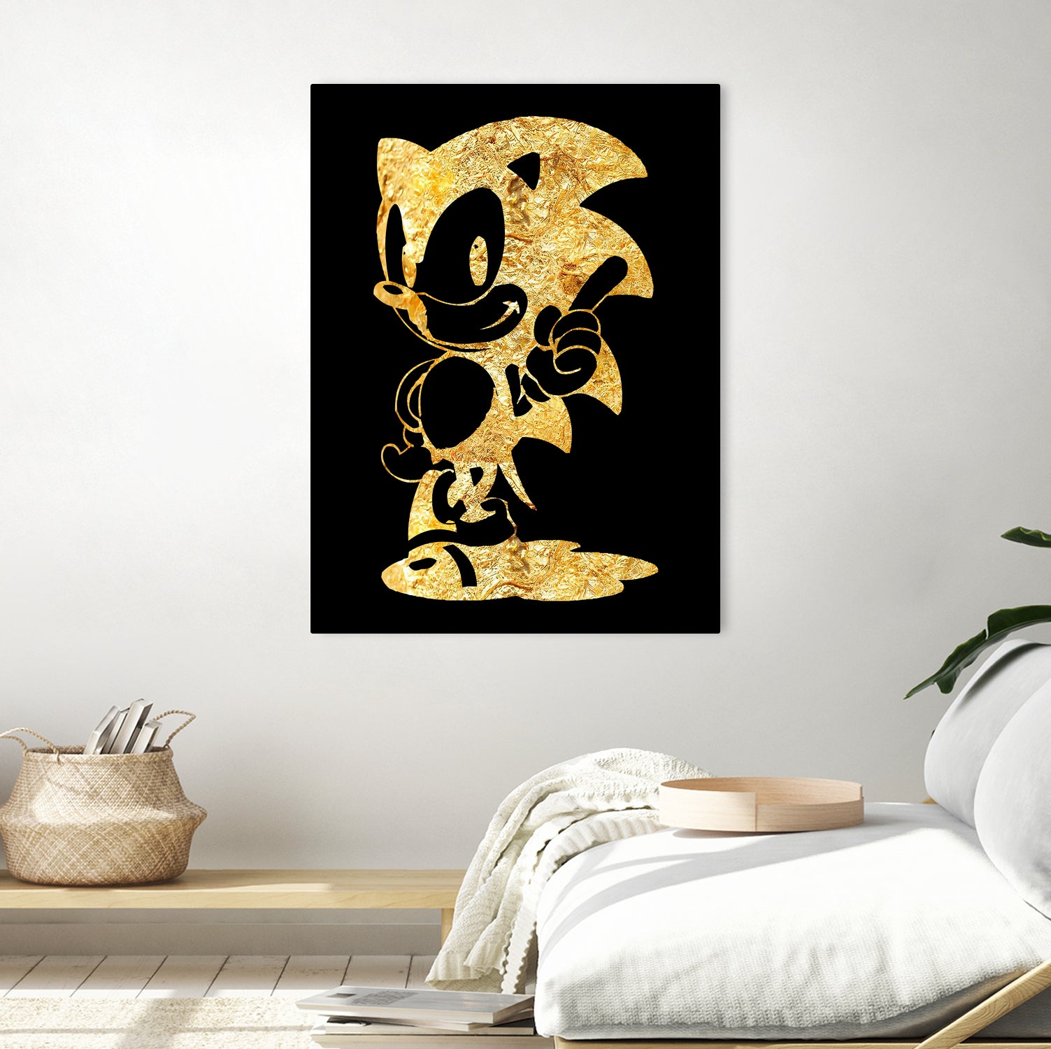 golden sonic by erjas saga on GIANT ART - black digital painting