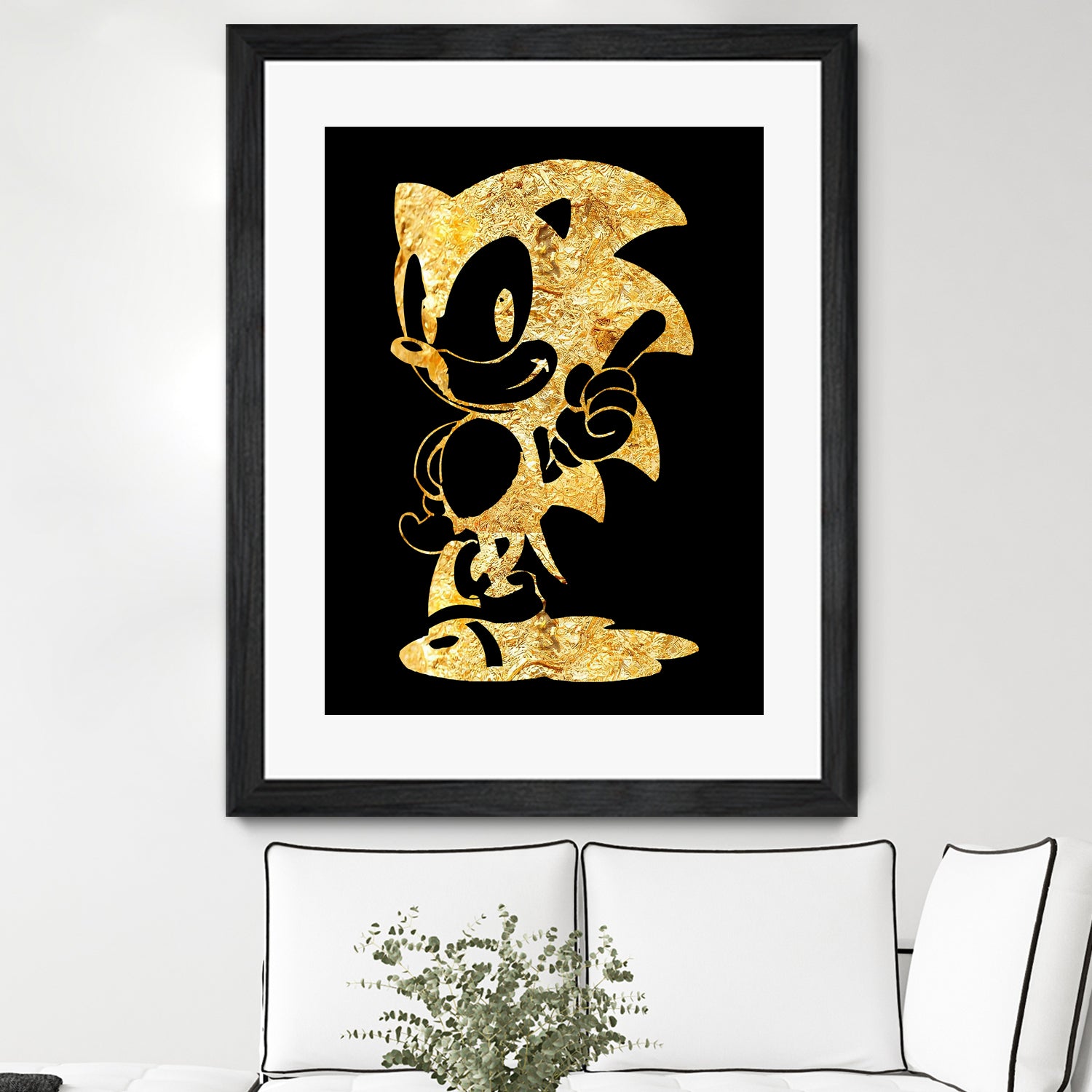 golden sonic by erjas saga on GIANT ART - black digital painting