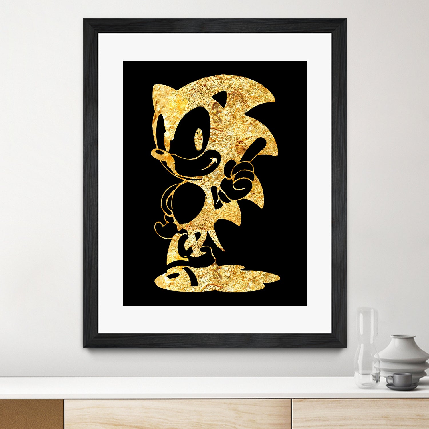 golden sonic by erjas saga on GIANT ART - black digital painting