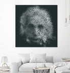 Pro 55. Albert Einstein 21st Century by Mix Wu on GIANT ART - green processing/programming