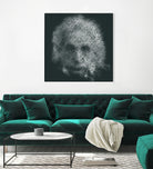 Pro 55. Albert Einstein 21st Century by Mix Wu on GIANT ART - green processing/programming