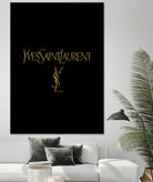 yves saint laurent by miguel angel romero franco on GIANT ART - black digital drawing