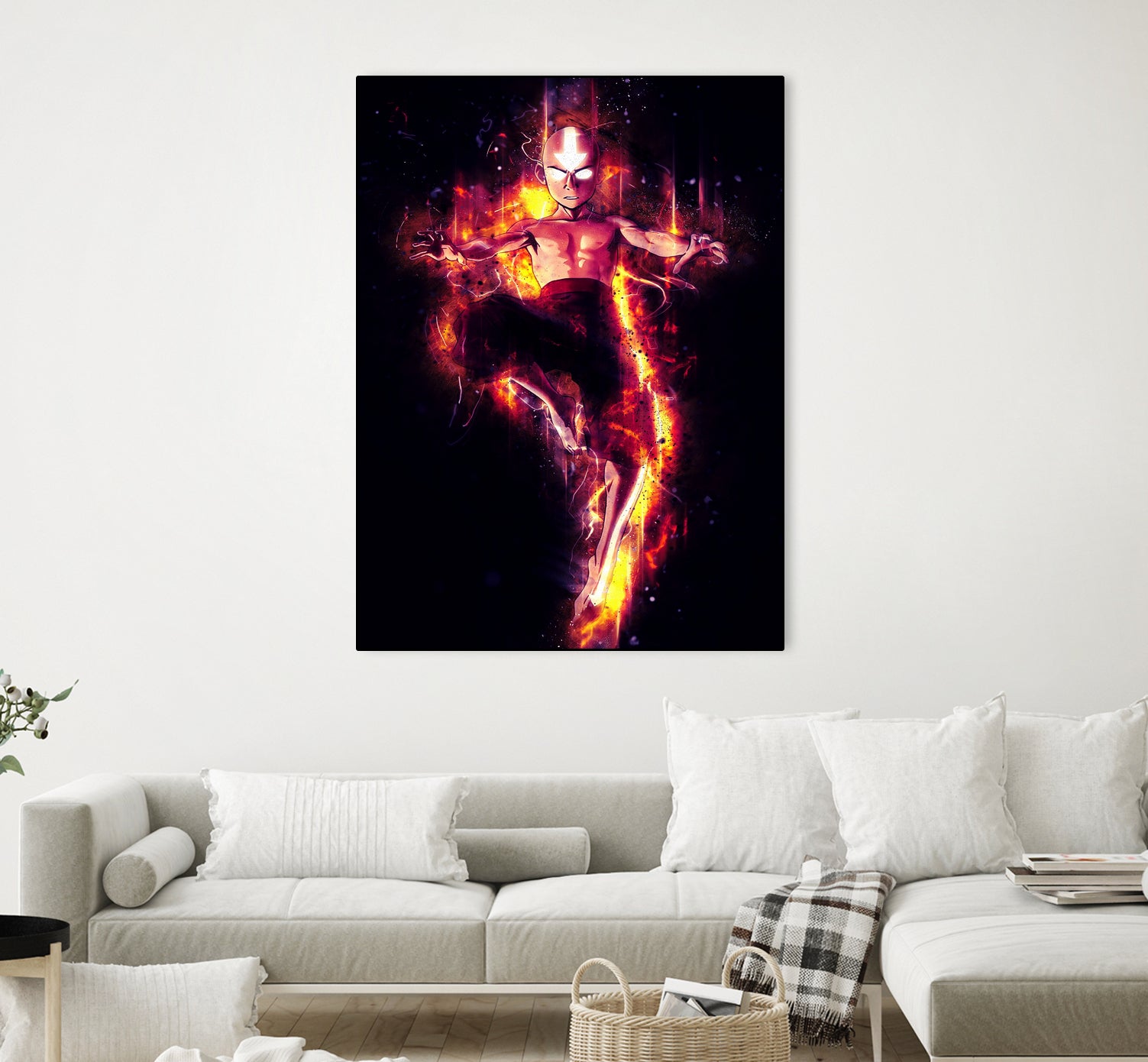 Fire of Aang by syarif syarif on GIANT ART - gray photo illustration