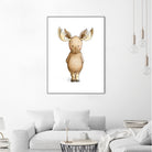 Moose by Anna Abramska on GIANT ART - brown digital drawing