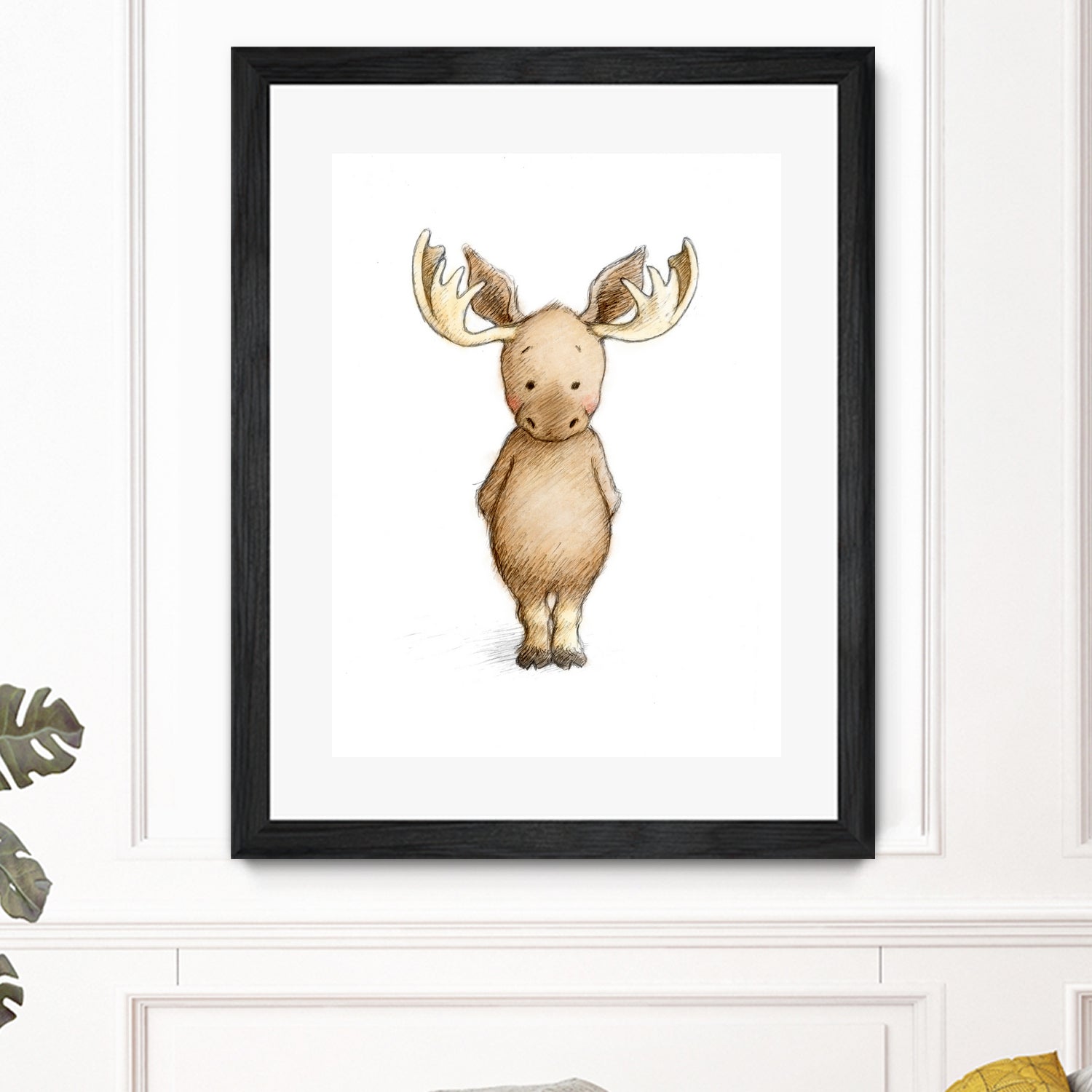 Moose by Anna Abramska on GIANT ART - brown digital drawing