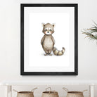 Raccoon by Anna Abramska on GIANT ART - gray digital drawing