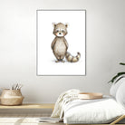 Raccoon by Anna Abramska on GIANT ART - gray digital drawing