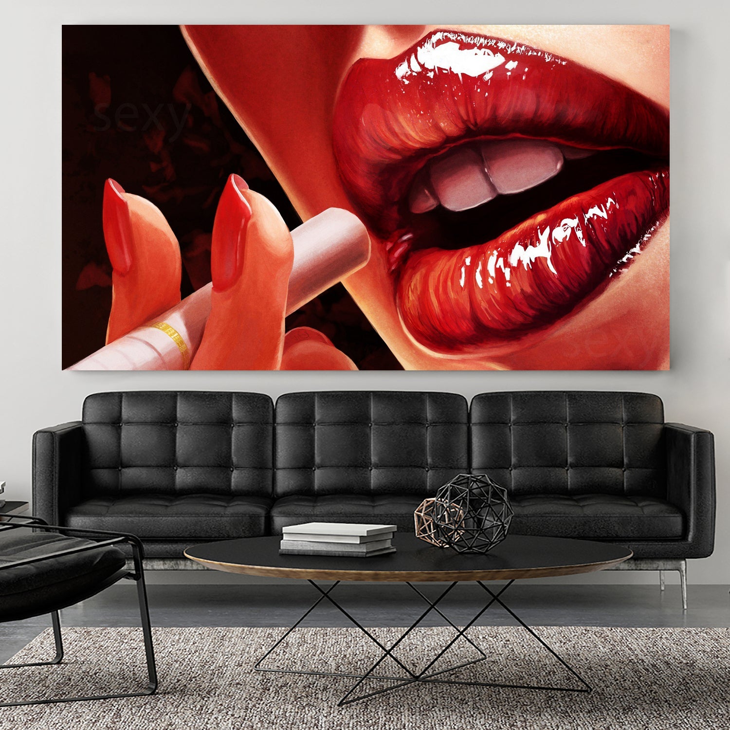 woman lip by imagination art on GIANT ART - white digital painting