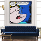 Super Hero Romance by TULIO ALMEIDA on GIANT ART - blue digital drawing