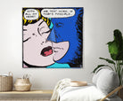 Super Hero Romance by TULIO ALMEIDA on GIANT ART - blue digital drawing