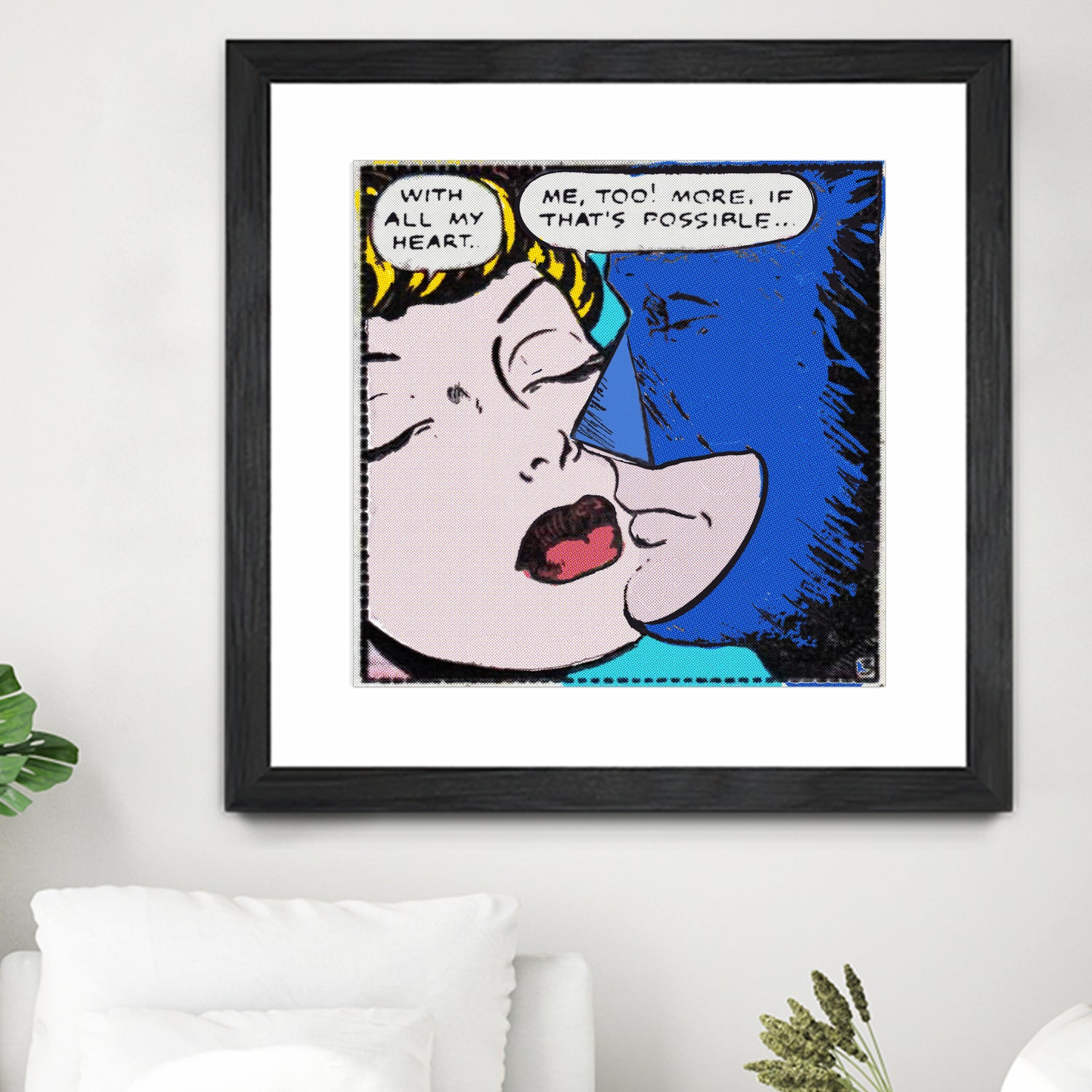 Super Hero Romance by TULIO ALMEIDA on GIANT ART - blue digital drawing