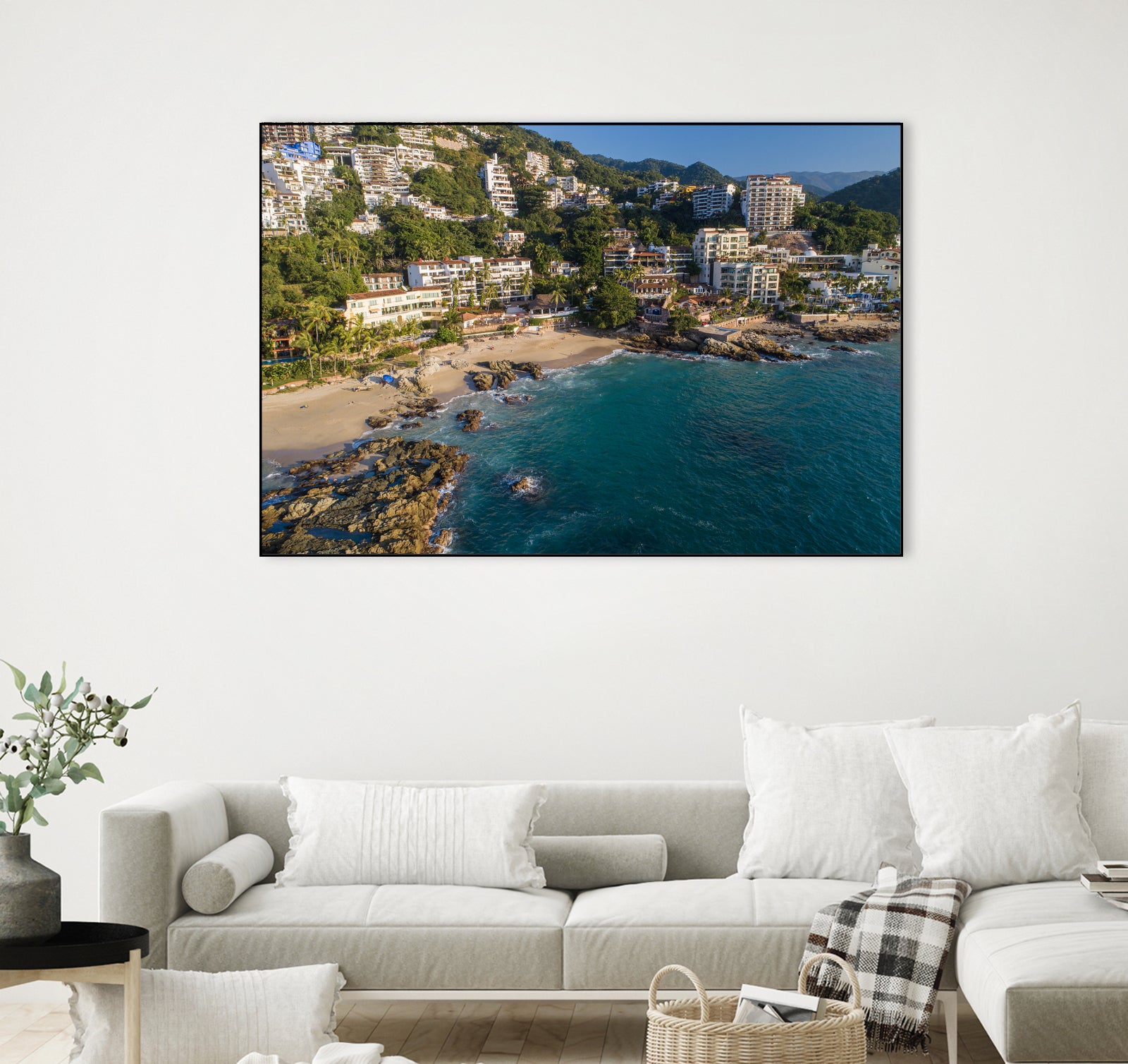 Puerto Vallarta - Conchas Chinas Beaches by Reid Harrison on GIANT ART - blue photo illustration