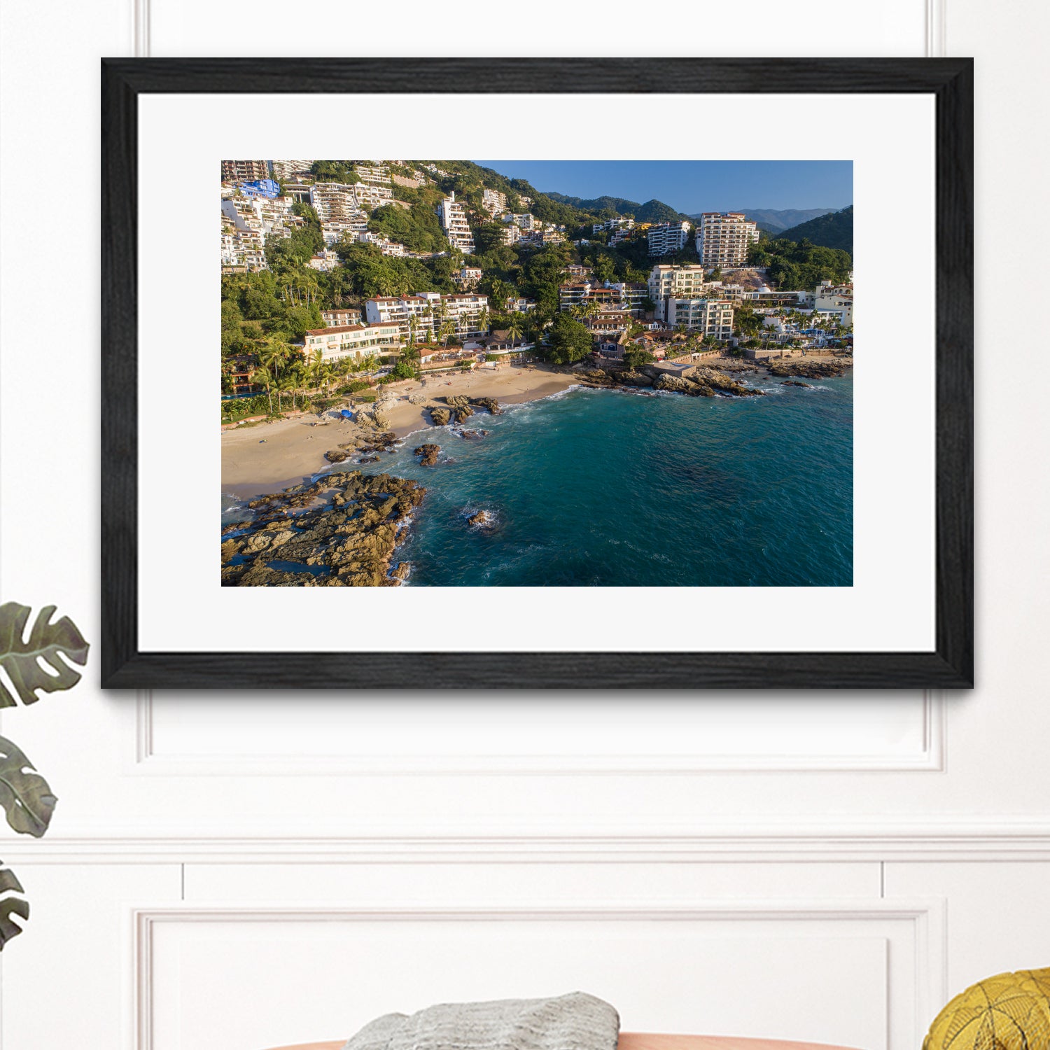 Puerto Vallarta - Conchas Chinas Beaches by Reid Harrison on GIANT ART - blue photo illustration