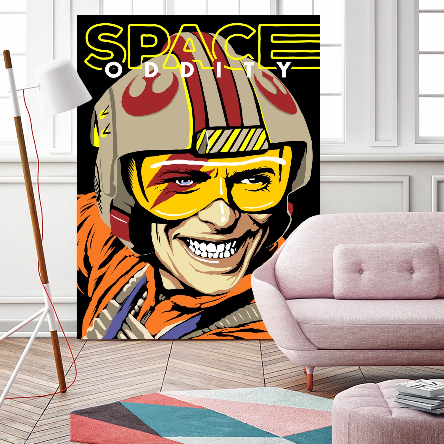 Space Oddity by Bily Mariano da Luz on GIANT ART - orange digital drawing