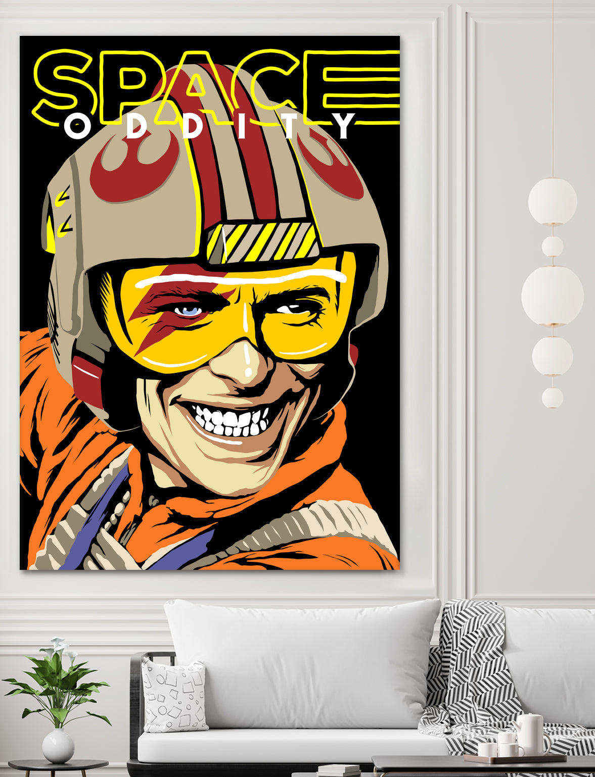 Space Oddity by Bily Mariano da Luz on GIANT ART - orange digital drawing