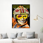 Space Oddity by Bily Mariano da Luz on GIANT ART - orange digital drawing