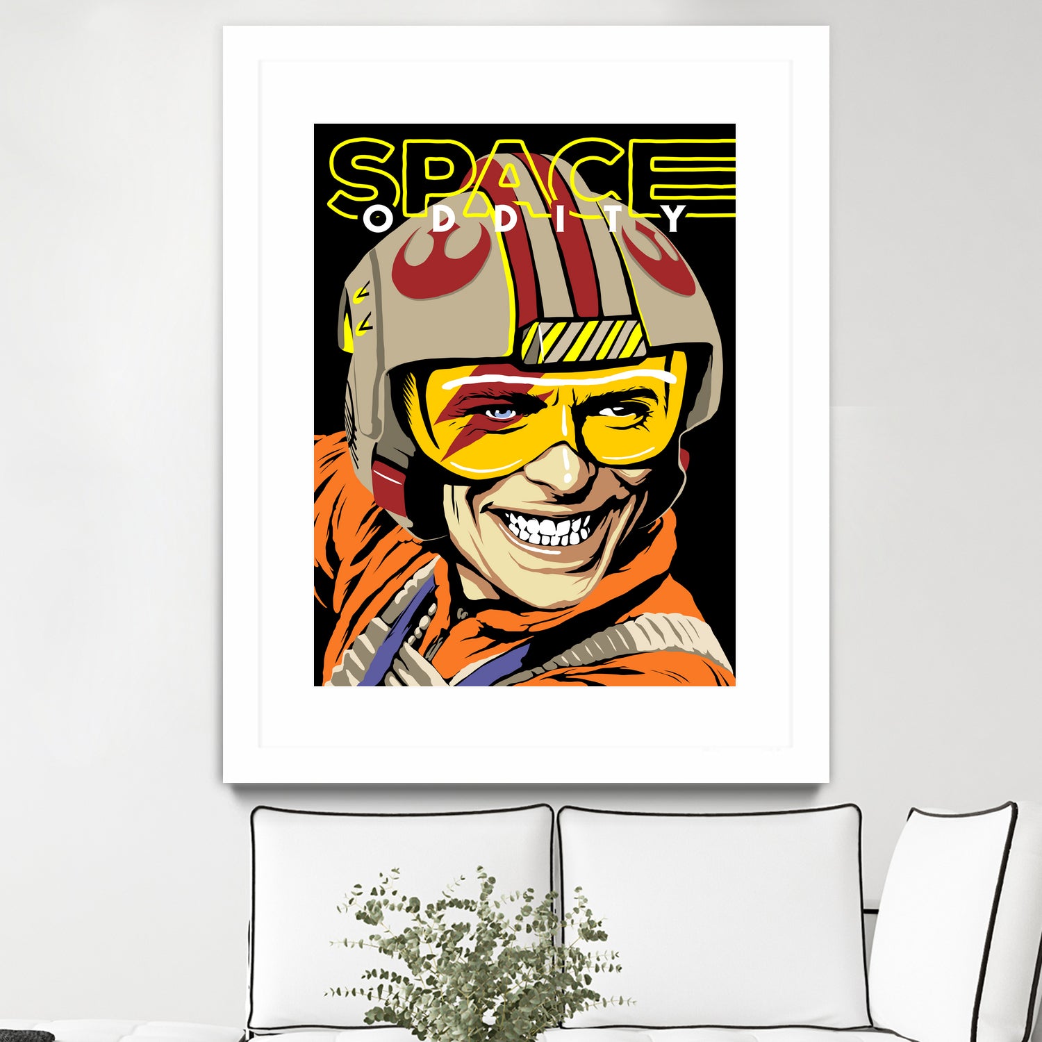 Space Oddity by Bily Mariano da Luz on GIANT ART - orange digital drawing