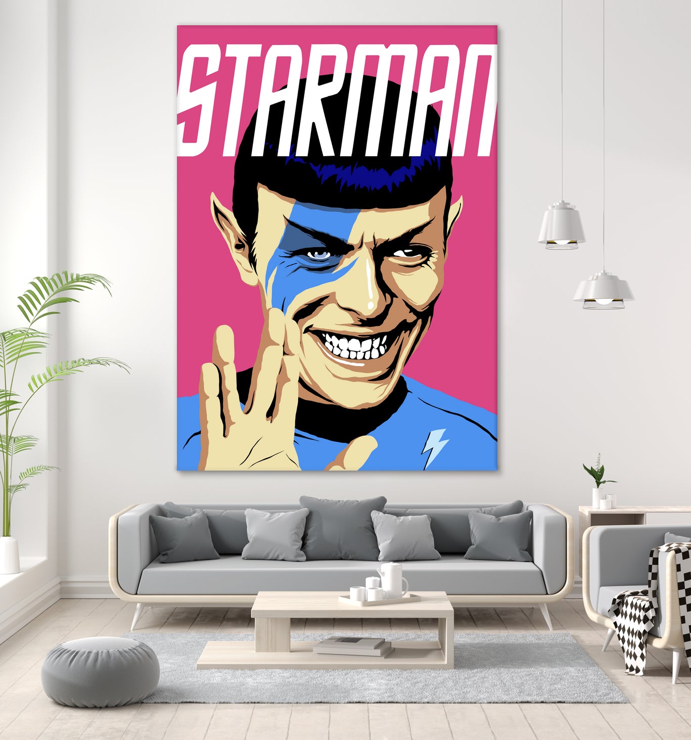 Starman by Bily Mariano da Luz on GIANT ART - pink digital painting