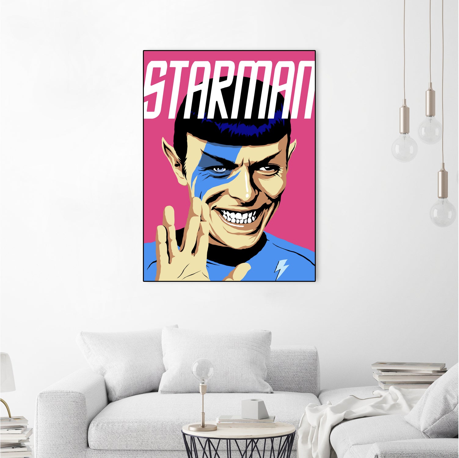 Starman by Bily Mariano da Luz on GIANT ART - pink digital painting