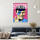 Starman by Bily Mariano da Luz on GIANT ART - pink digital painting