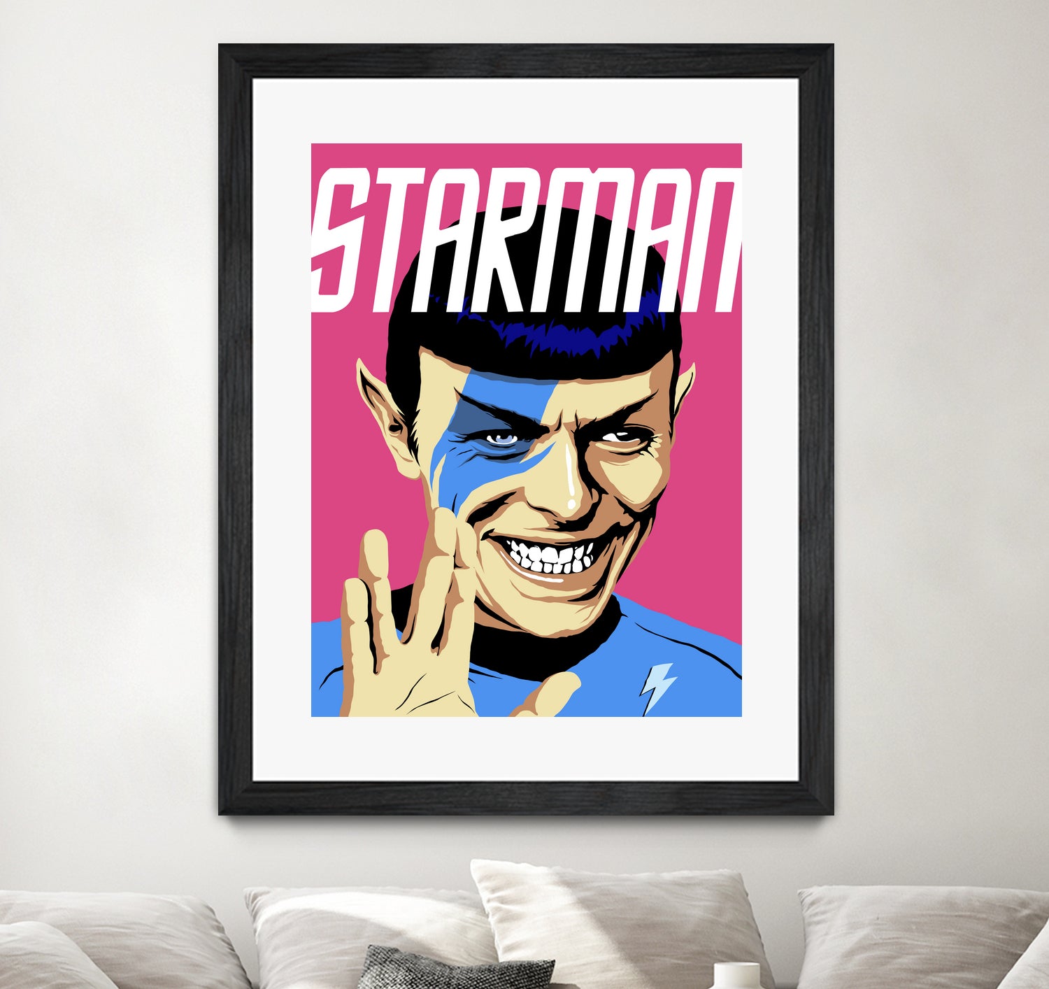 Starman by Bily Mariano da Luz on GIANT ART - pink digital painting