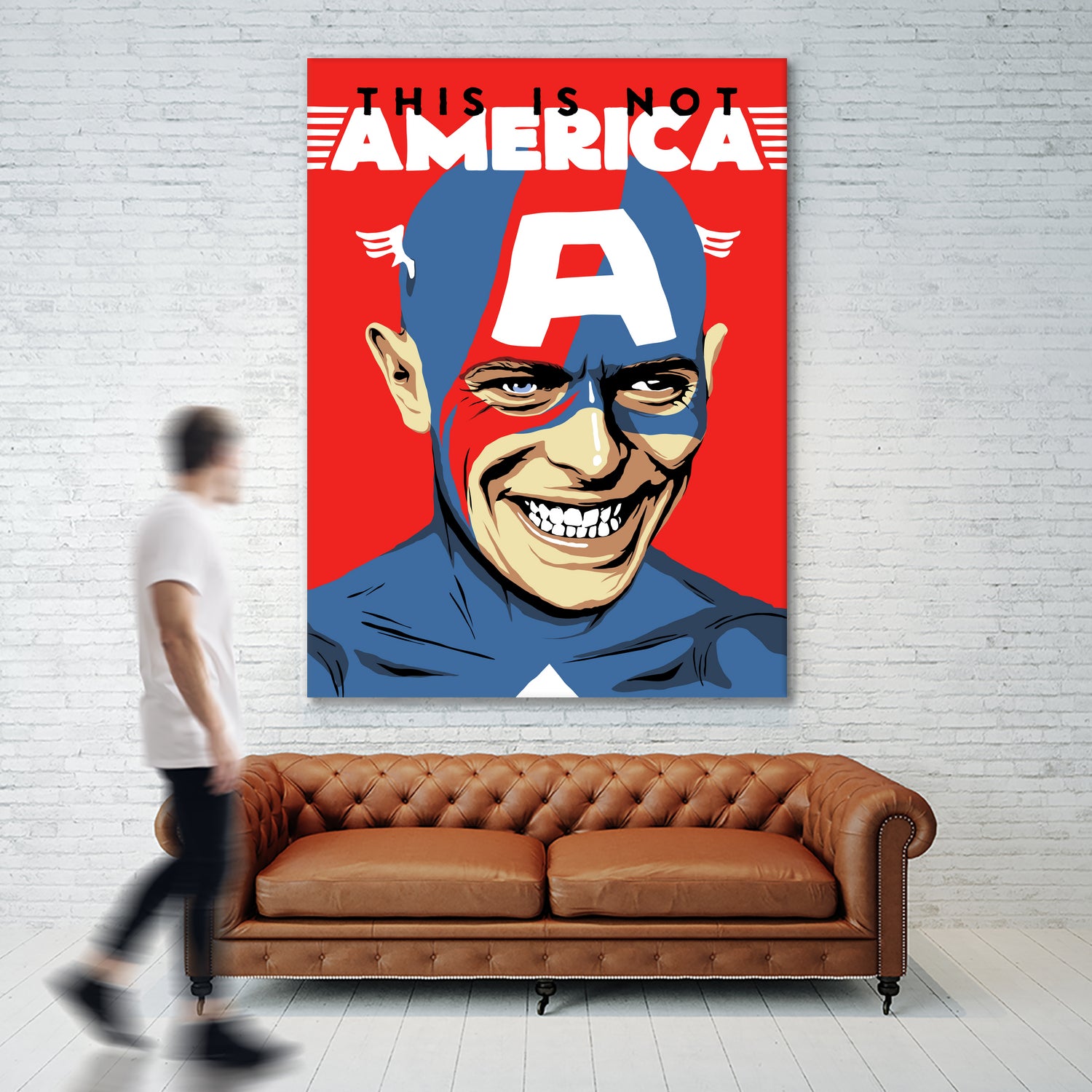 This is Not America by Bily Mariano da Luz on GIANT ART - red digital drawing