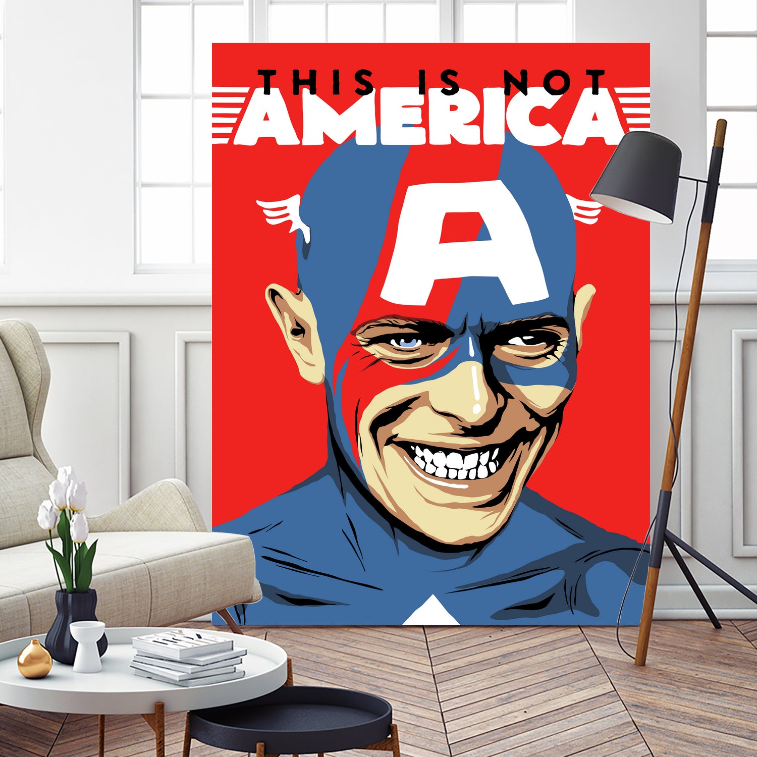 This is Not America by Bily Mariano da Luz on GIANT ART - red digital drawing