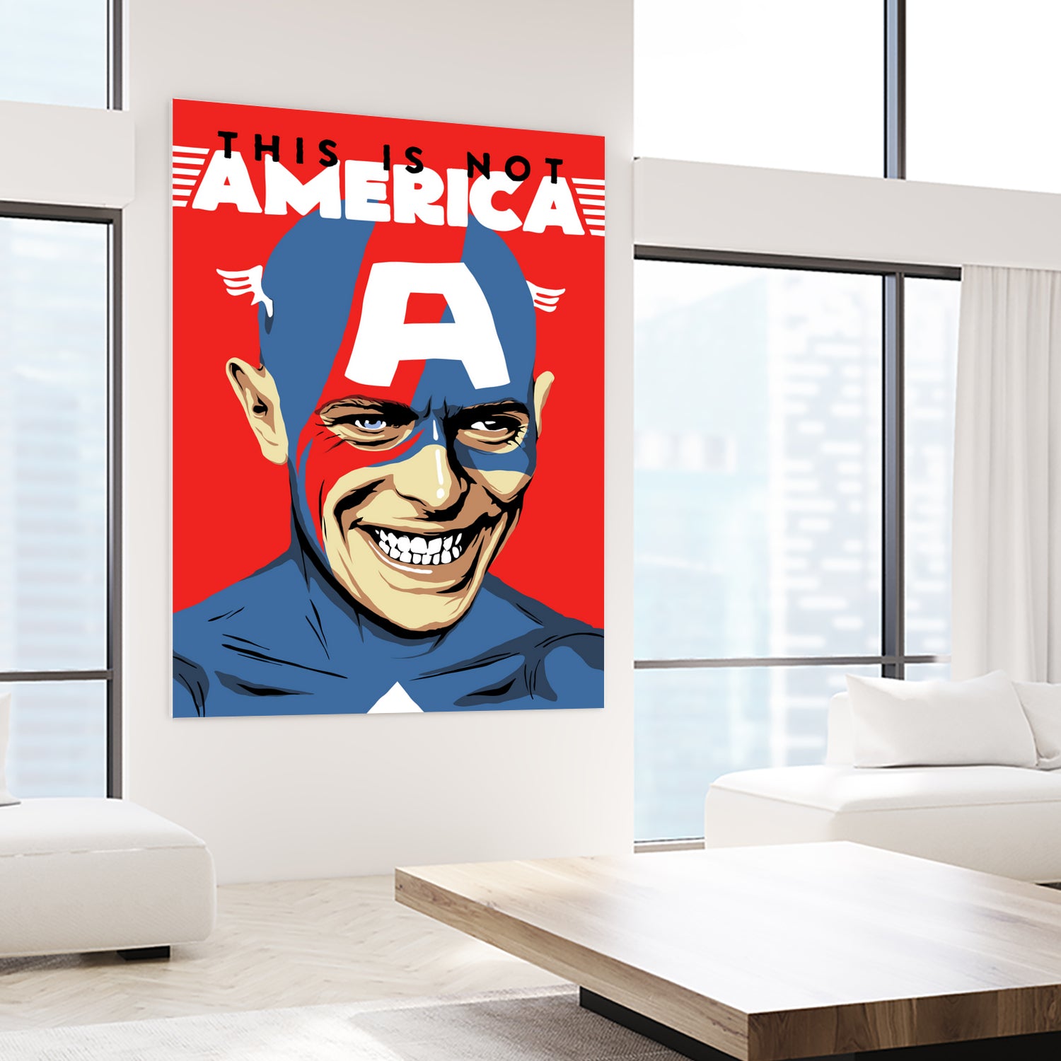 This is Not America by Bily Mariano da Luz on GIANT ART - red digital drawing