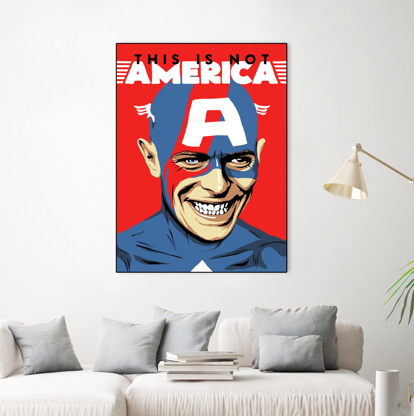 This is Not America by Bily Mariano da Luz on GIANT ART - red digital drawing