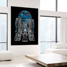 Neon Droid by Antonio Camarena on GIANT ART - black digital painting