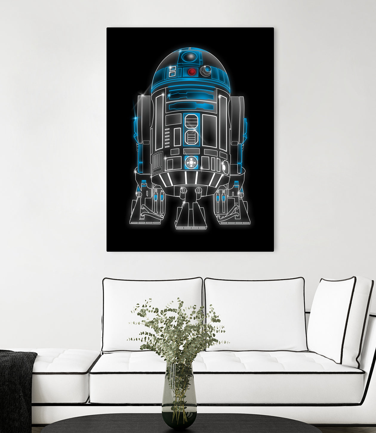 Neon Droid by Antonio Camarena on GIANT ART - black digital painting