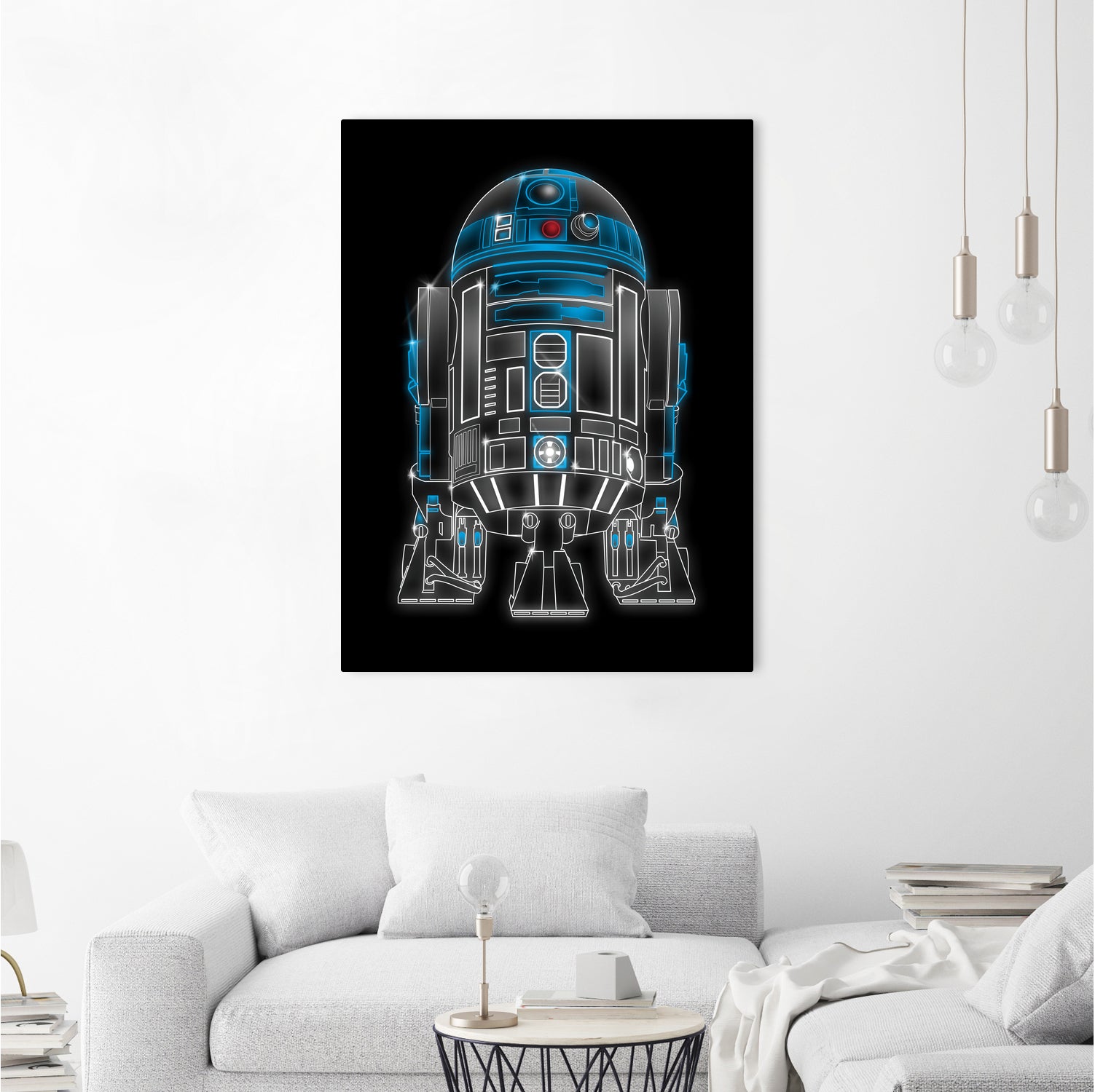 Neon Droid by Antonio Camarena on GIANT ART - black digital painting