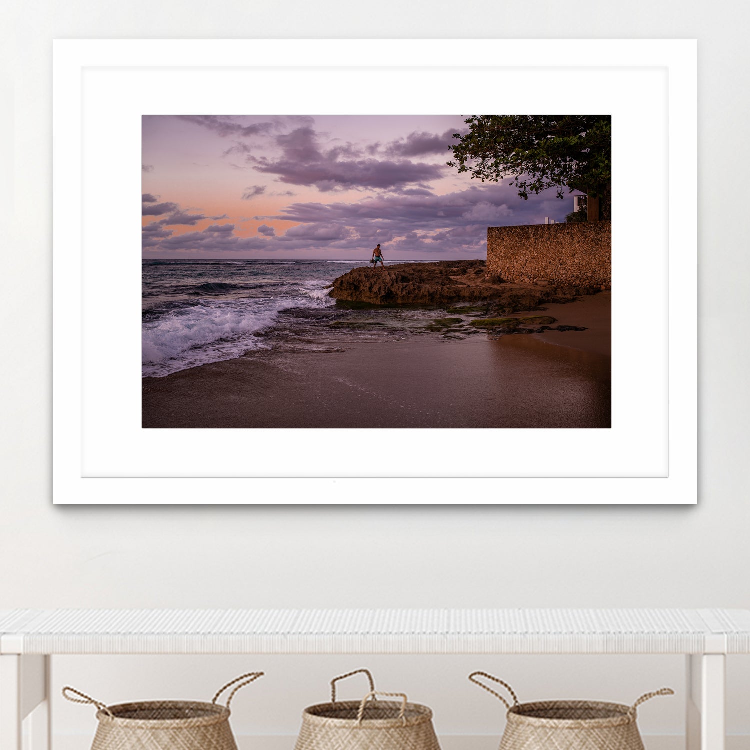 Puerto Rico Blue Hour by Reid Harrison on GIANT ART - fuchsia photo manipulation