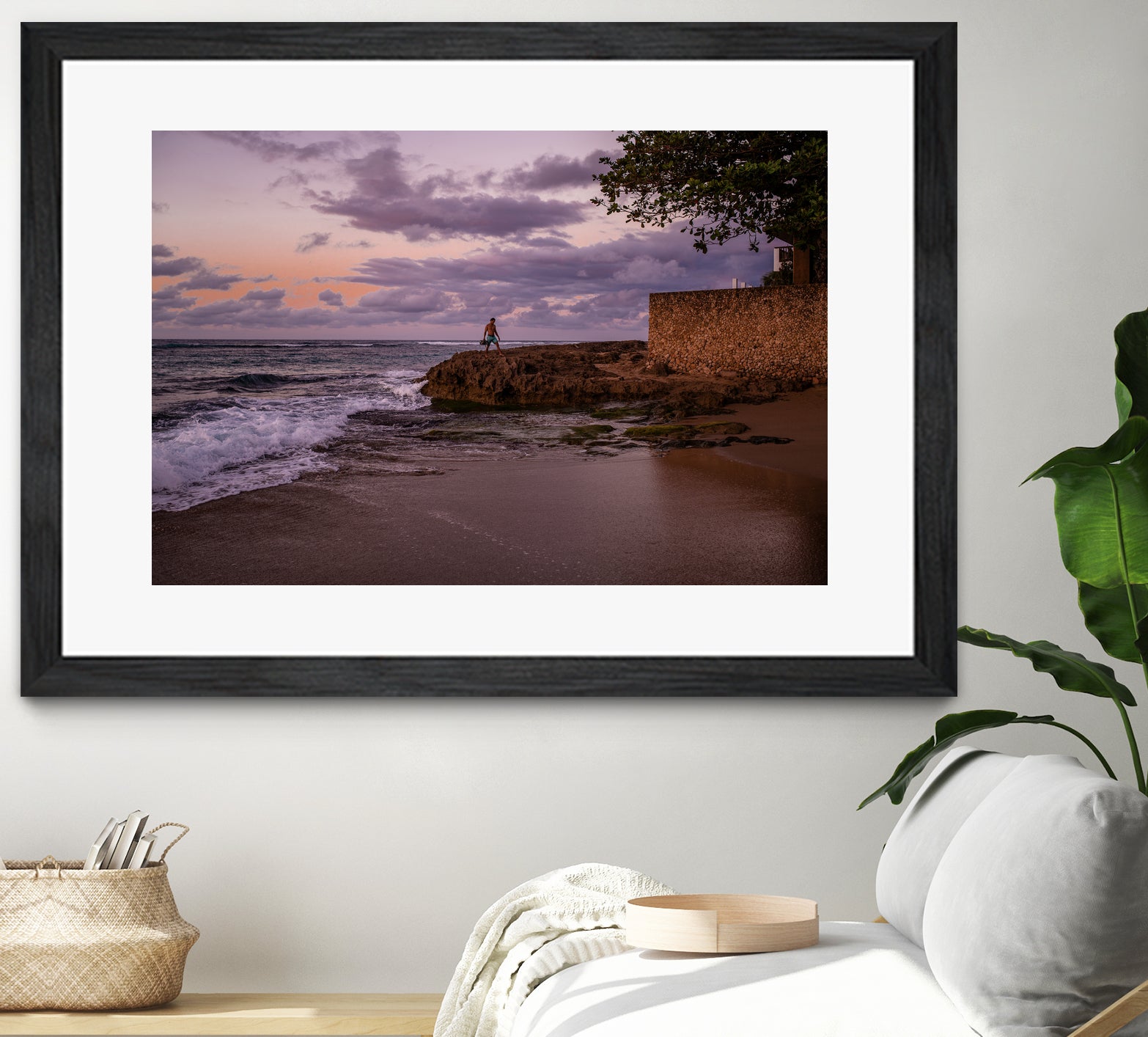 Puerto Rico Blue Hour by Reid Harrison on GIANT ART - fuchsia photo manipulation