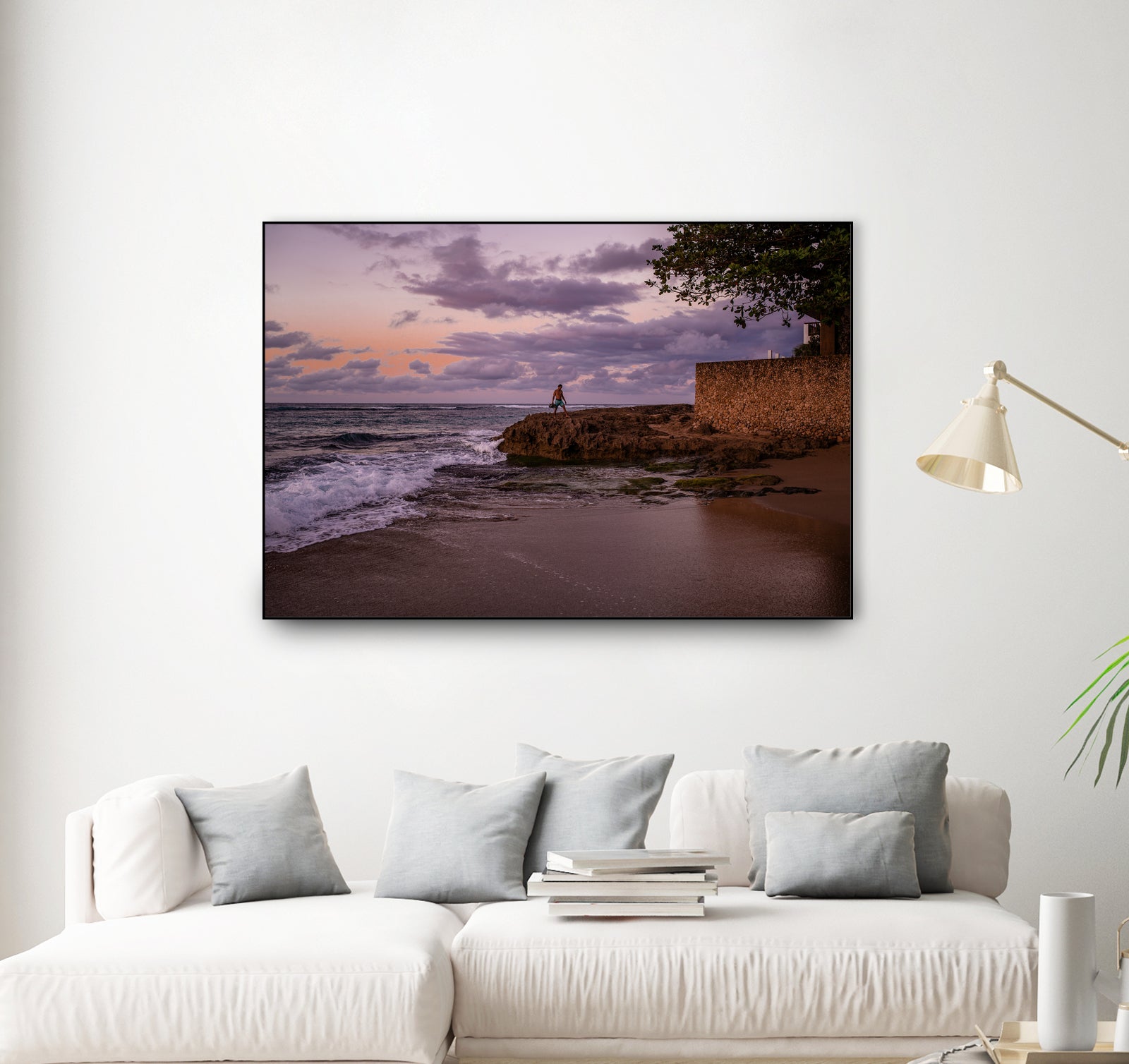 Puerto Rico Blue Hour by Reid Harrison on GIANT ART - fuchsia photo manipulation