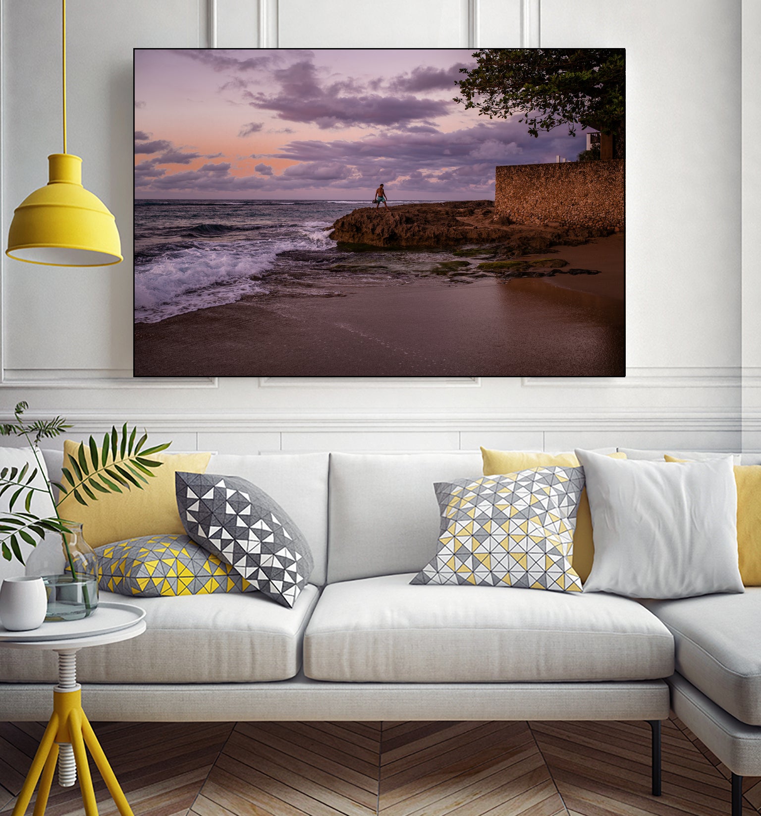 Puerto Rico Blue Hour by Reid Harrison on GIANT ART - fuchsia photo manipulation