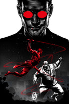 Daredevil vs Kingpin by Paola Morpheus on GIANT ART - red digital painting