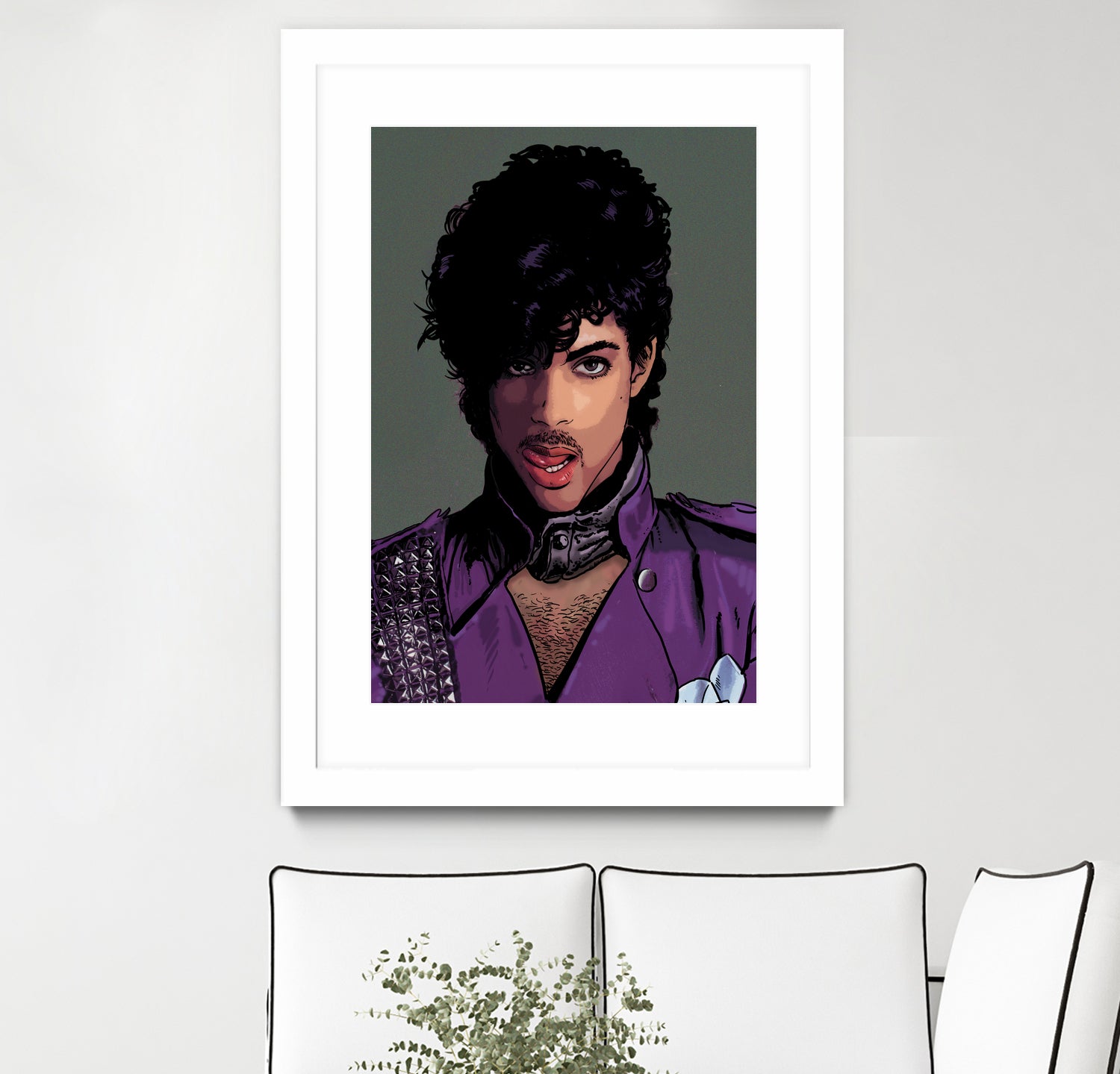 prince-head by Dan Avenell on GIANT ART - green digital painting