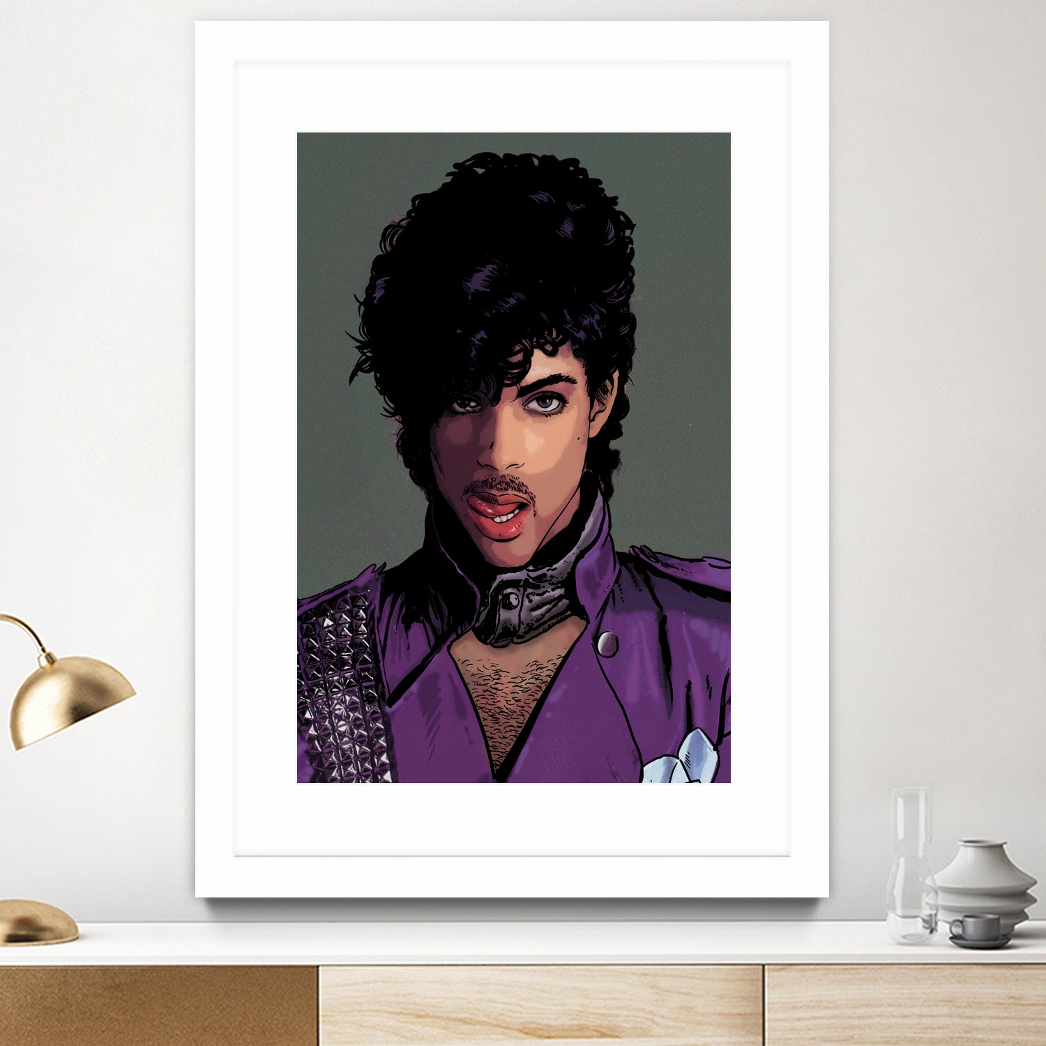 prince-head by Dan Avenell on GIANT ART - green digital painting