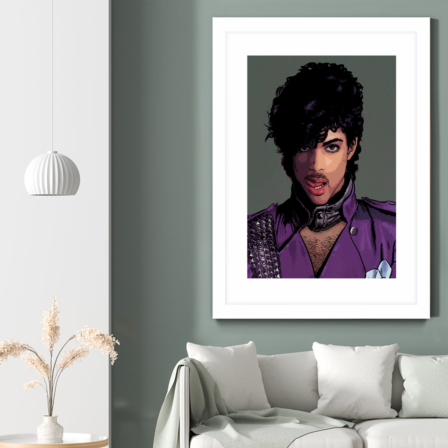 prince-head by Dan Avenell on GIANT ART - green digital painting