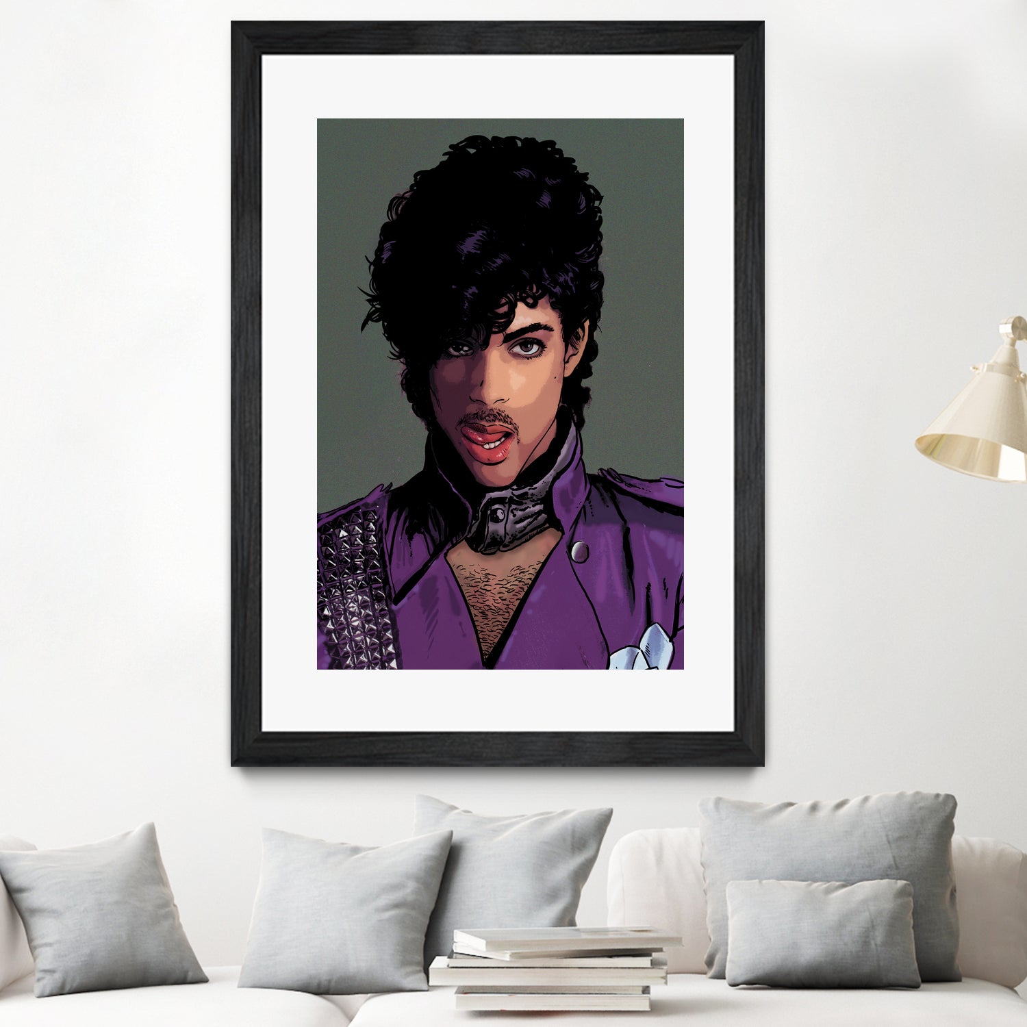 prince-head by Dan Avenell on GIANT ART - green digital painting