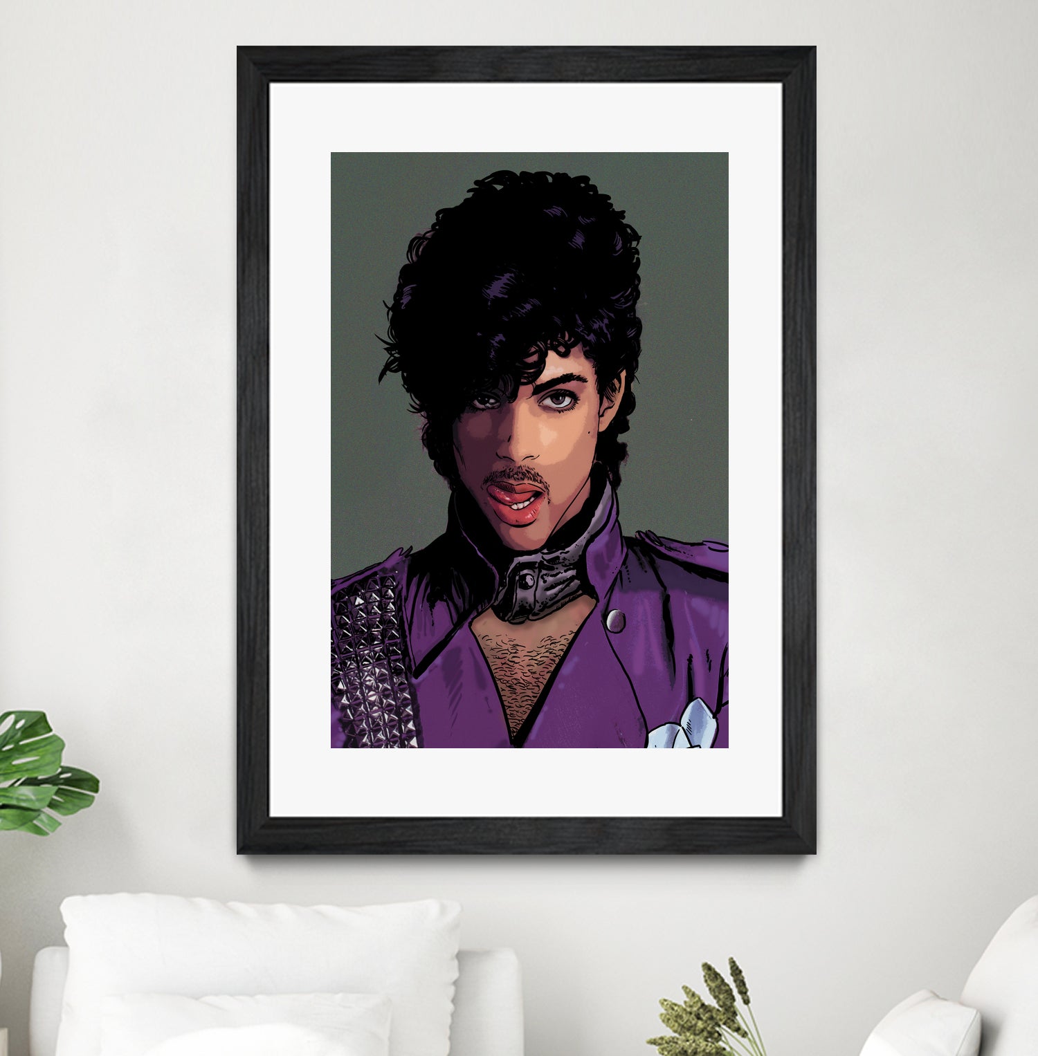 prince-head by Dan Avenell on GIANT ART - green digital painting