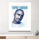 Tupac Shakur by Sergej Midas on GIANT ART - white digital drawing