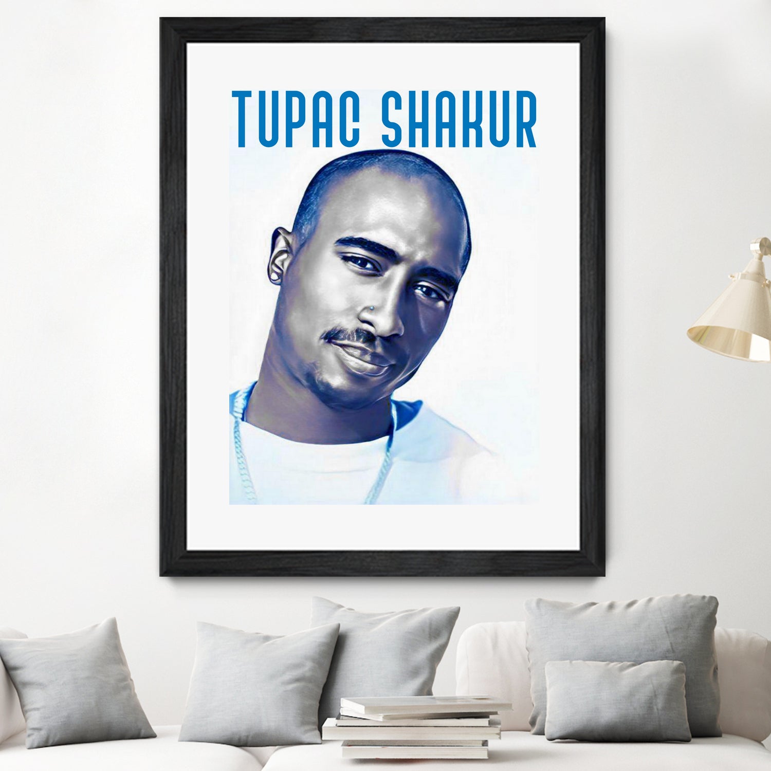 Tupac Shakur by Sergej Midas on GIANT ART - white digital drawing