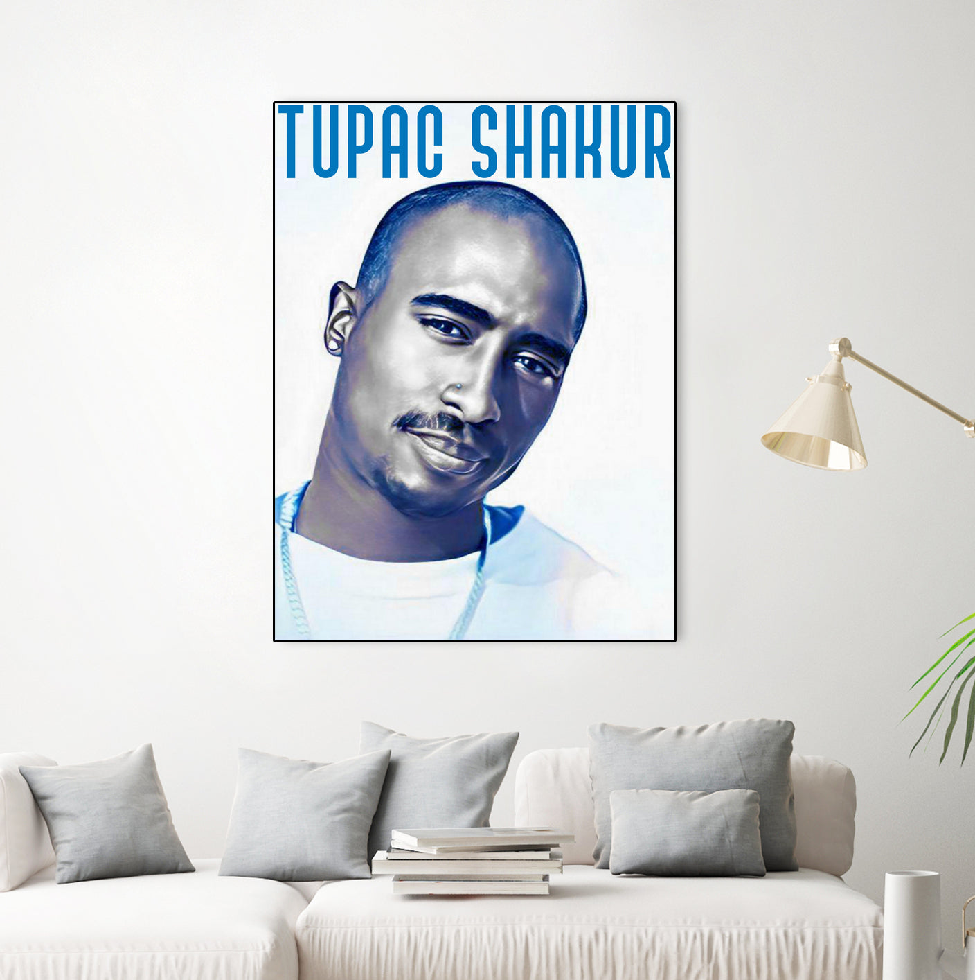 Tupac Shakur by Sergej Midas on GIANT ART - white digital drawing