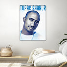 Tupac Shakur by Sergej Midas on GIANT ART - white digital drawing